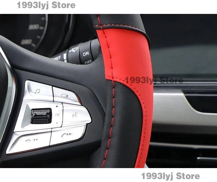 For Chery Jetour Dashing 2022 2023 2024 Steering Wheel Cover Breathable Anti Slip PU Leather Car Accessories