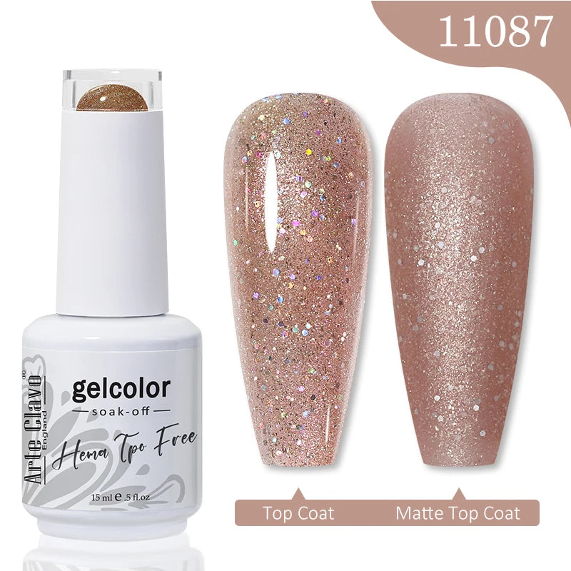 Arte Clavo HEMA TPO FREE Gel Nail Polish Jelly 15ml LED Nail Gel Hybrid Varnish Matt Top Base Coat Nail Art Gellak Primer