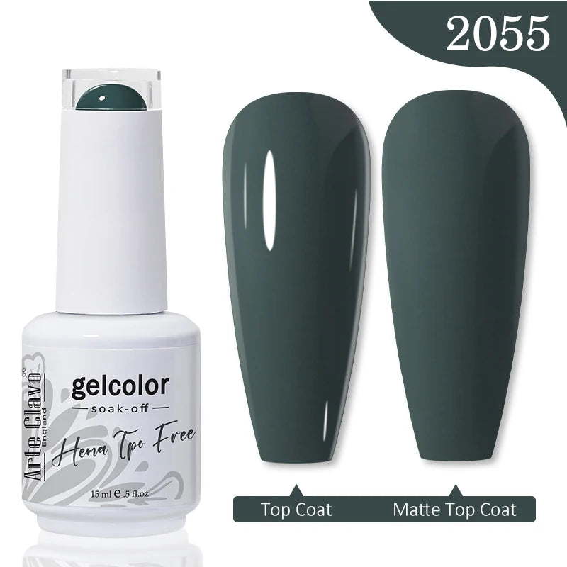 Arte Clavo HEMA TPO FREE Gel Nail Polish Jelly 15ml LED Nail Gel Hybrid Varnish Matt Top Base Coat Nail Art Gellak Primer