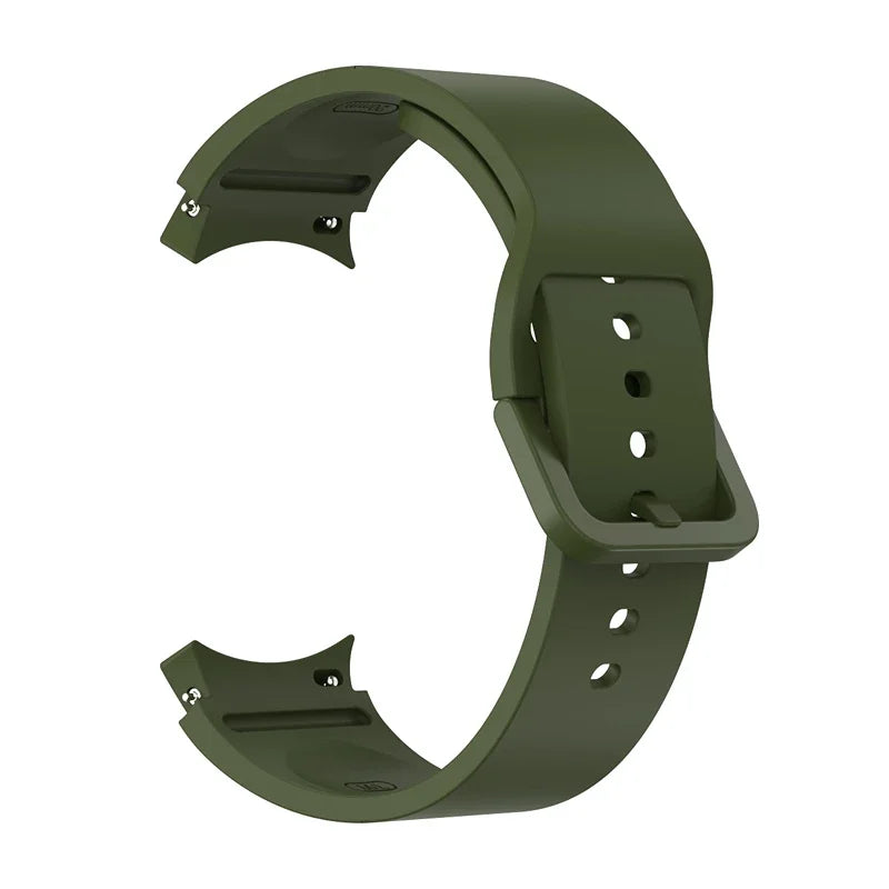 Original Silicone Band for Samsung Galaxy Watch 7 6 5 4 40mm/44mm 5Pro No Gap Bracelet Galaxy Watch 6/4 Classic 46mm 47mm Strap