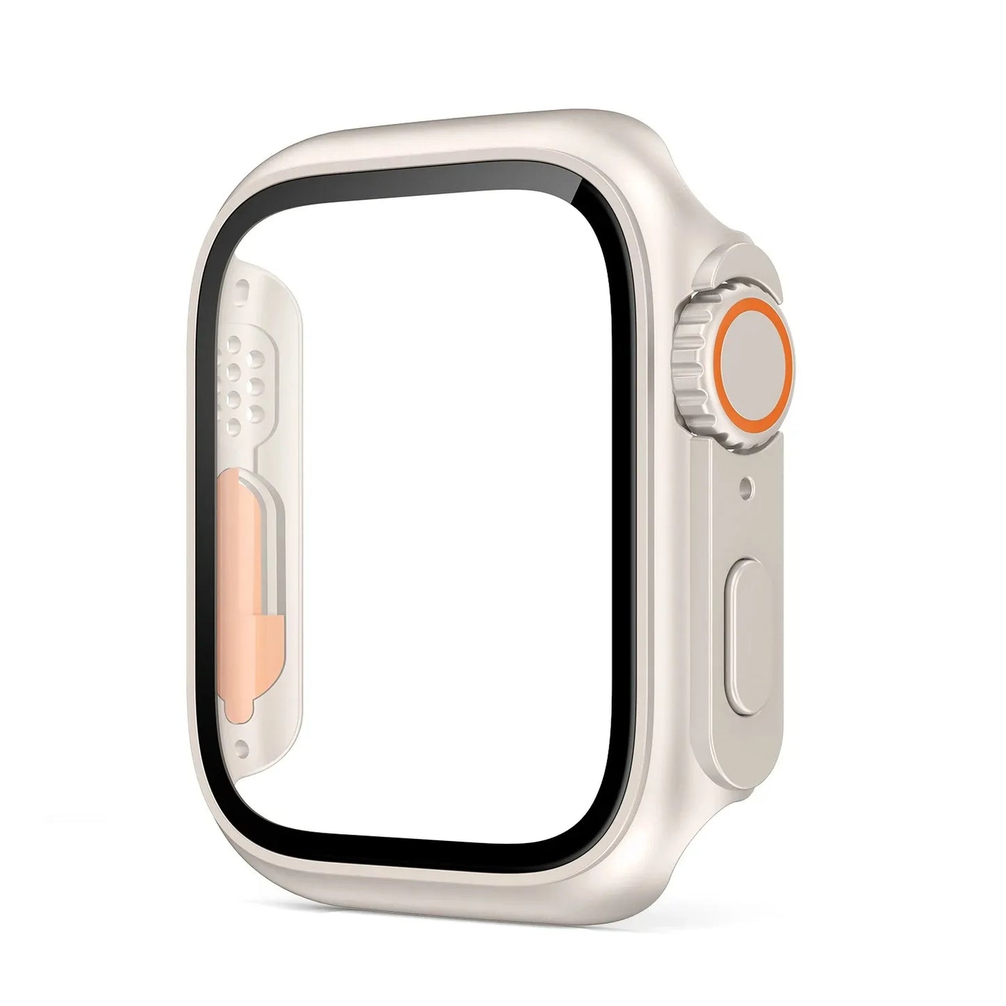 Glass+Case for Apple Watch 46mm 44mm 45mm 41mm 40mm 38mm 42mm Screen Protector Change Ultra Bumper iWatch Series 10 9 8 7 SE 6 5