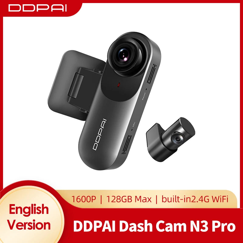 DDPAI Mola N3 Pro Dash Camera Driving Vehicle Cam Wifi Smart