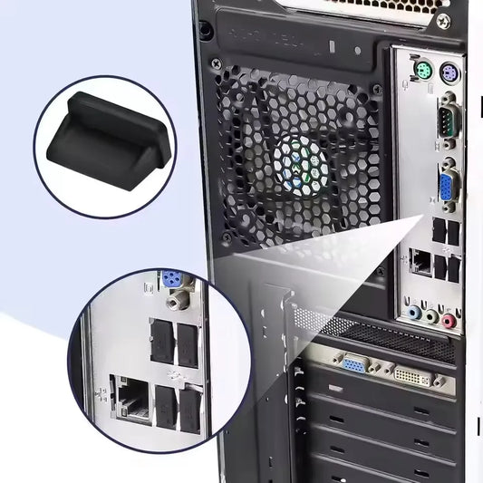 Dust Plug for USB -A Charger Port Cover Cap Female Jack Universal Silicone Dustproof USB-A Ports Protector PC Notebook Laptop