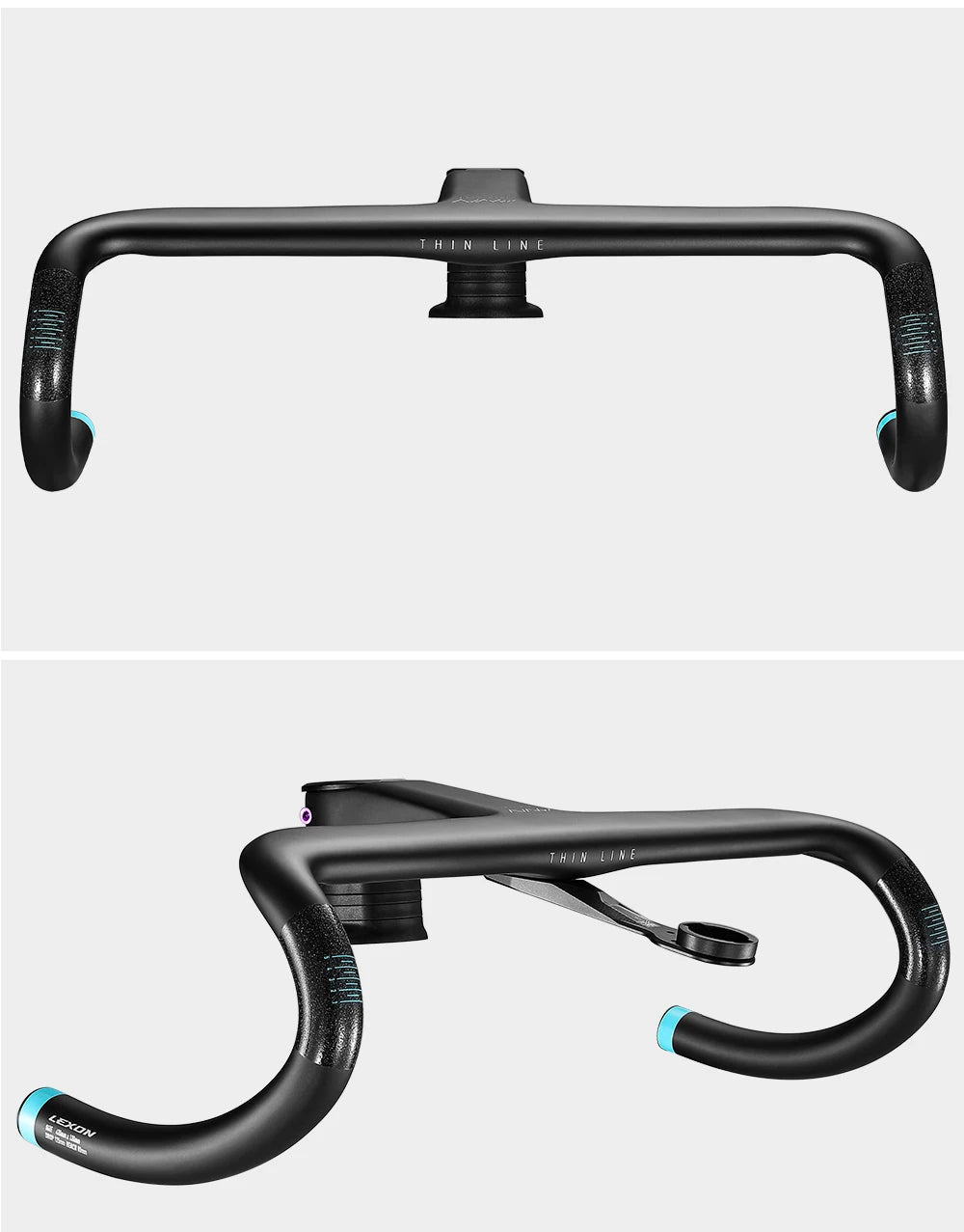 LEXON Full Carbon Road Integrated Handlebar Ultralight Road Bike Handlebar T1000 Racing Bent Bar, Bicycle Accessories 28.6mm