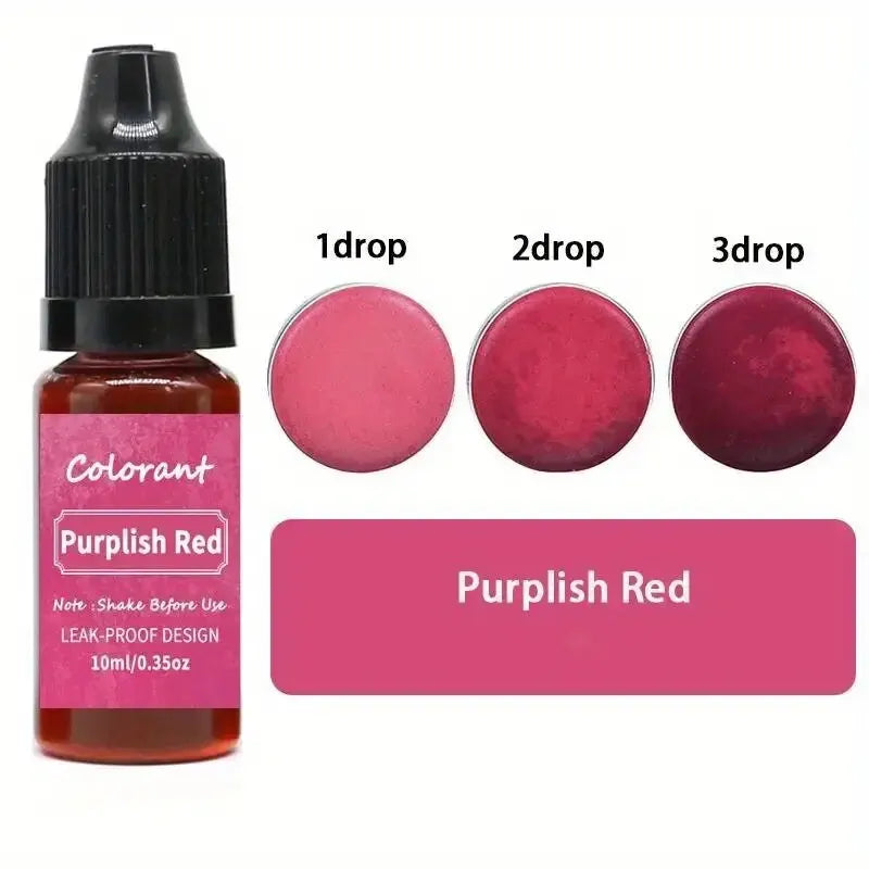 0.34oz/bottle Candle Dyes Pigment Liquid Colorant Resin Coloring Dye Pigments For DIY Candle Making Soap Epoxy Resin Craft Makin