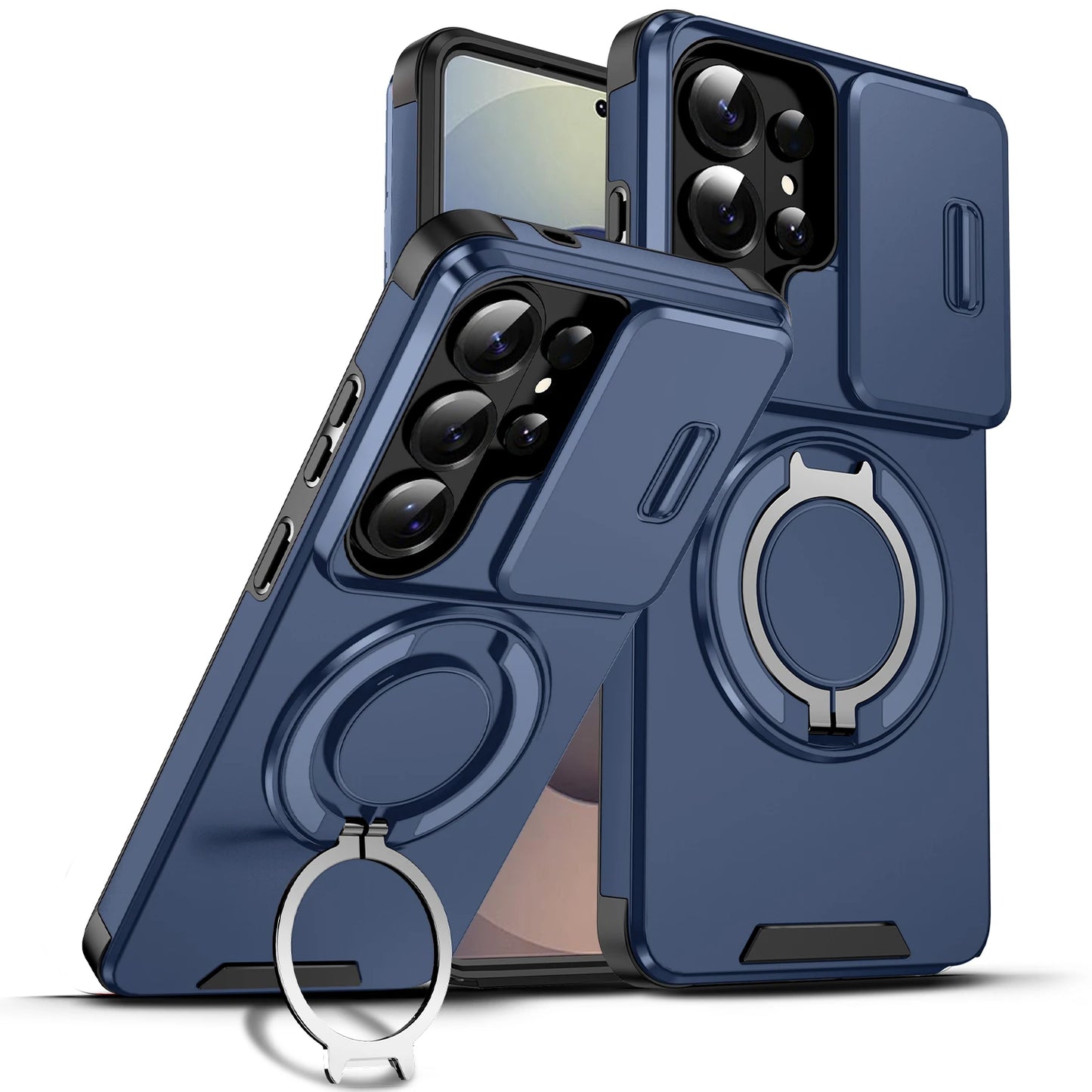 Armor Bag Shockproof Lens Case for Samsung Galaxy S26 Ultra A57 5G S25 FE S23 S24 Plus S21 S22 A17 A37 A56 A36 A16 A55 A35 A15