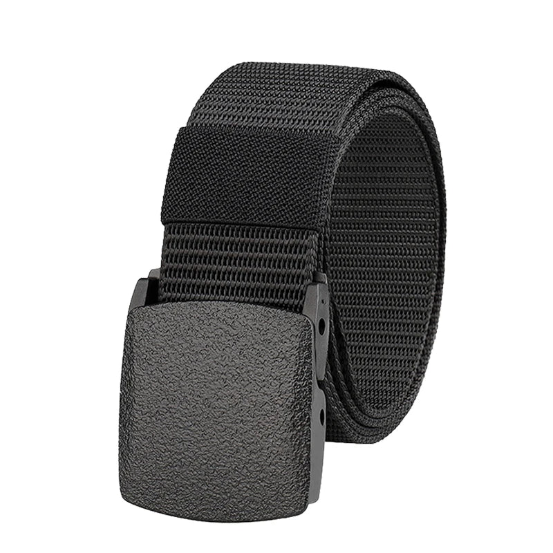 Nylon Belt With Plastic Automatic Buckle Outdoor Hunting Multifunctional Tactical Canvas Belt,Men And Women's Fashion Belt