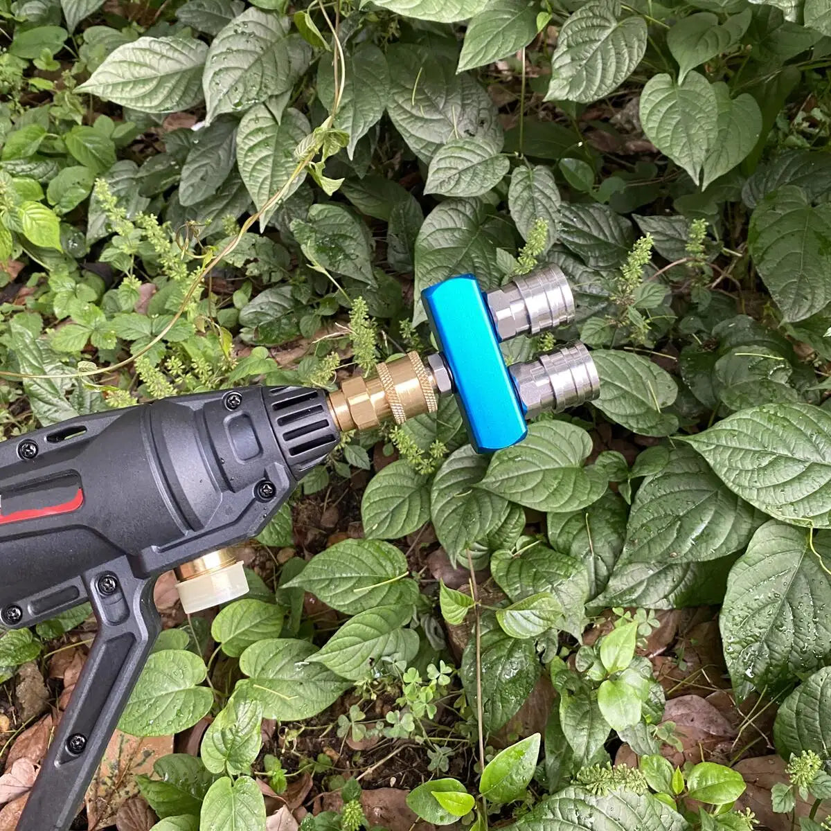 Pressure Washer Dual Nozzle Quick Connectors 1/4 inch Double Sprayer Tips