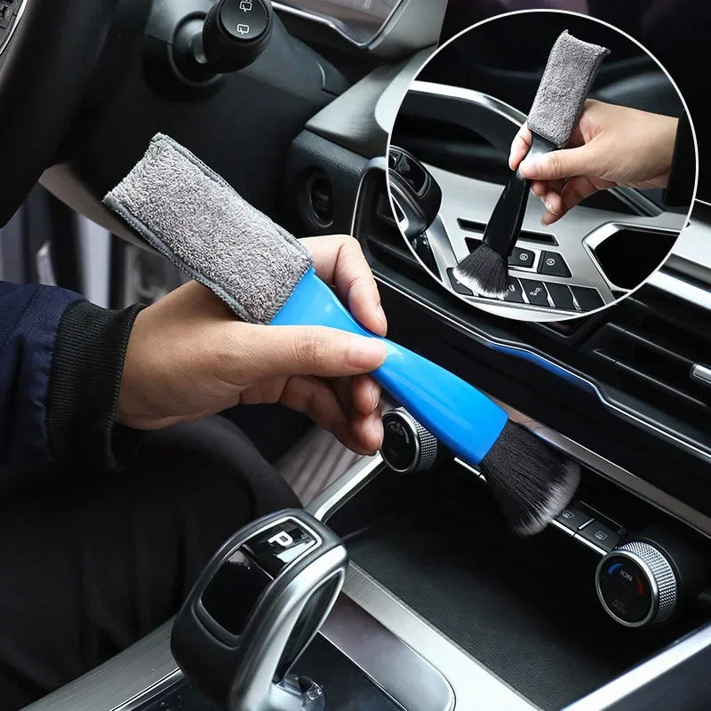 1pcs Car Cleaning Tools Air Conditioning Air Outlet Clean Dust Removal Soft Brush Multifunctional Auto Interior Cleaning Tool