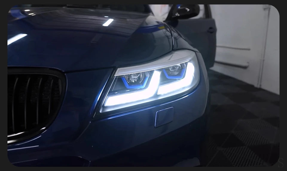 AKD Auto Styling BMW E90 3 Series 2005-2012 Headlight Assembly Upgrade Latest G28 Design Dynamic Signal Light LED Headlight Acce