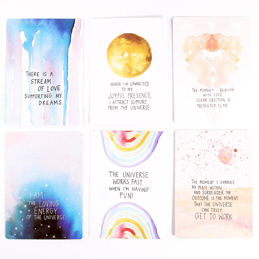 Universe Has Your Back Oracle Cards Leisure Party Table Game High Quality Fortune-telling Prophecy Tarot Deck With PDF Guidebook
