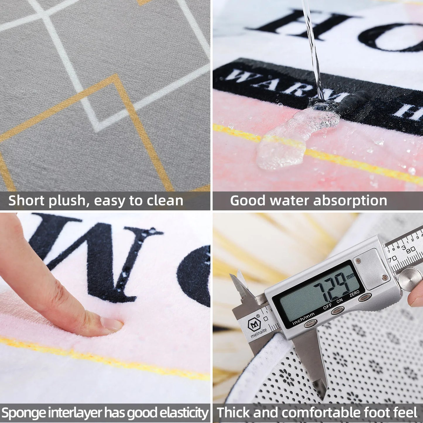 1Pc Bubu and Dudu Cute Cartoon Welcome Mat Entrance Doormat Balcony Bathroom Floor Mats Non-slip Rug Bedroom Carpet Home Decor