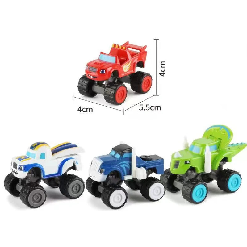 Flame and Machine Monster Car Toys Russian Crusher Truck Vehicles Figure Blaze Toy Blaze The Monster Machines Children's Gifts