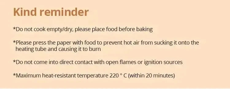 50pcs/set Air Fryer Paper Disposable Paper Oil-proof Parchment Wood Liner Non-Stick Mat Cheesecake Air Fryer Accessories