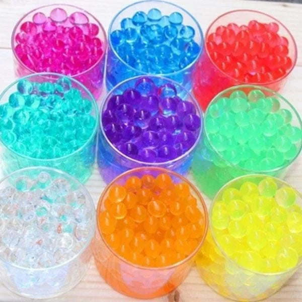10000Pcs Water Beads Pearl Shaped Crystal Soil Water Beads Mud Grow Magic Jelly Balls Wedding Home Decor