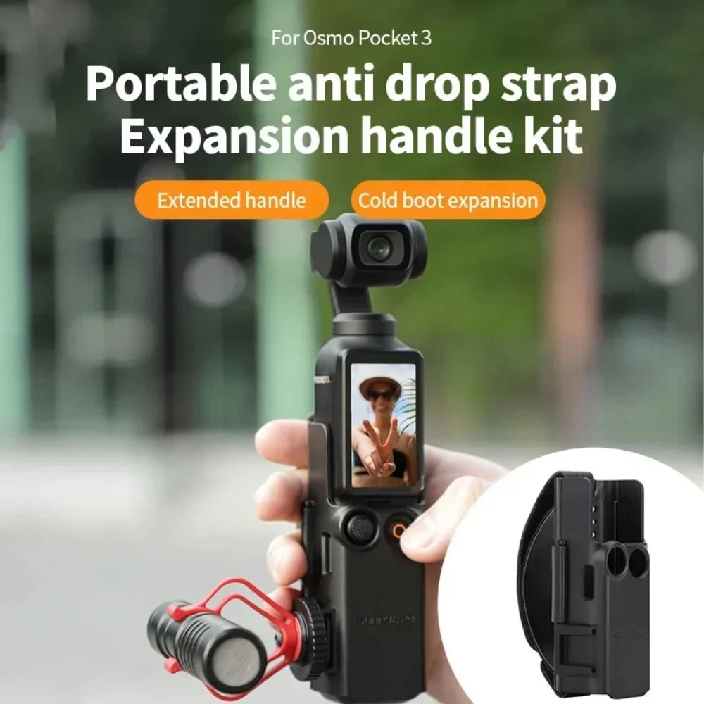 Extension Handle Portable Camera Mount Expansion Adapter Action Camera Fixed Frame Accessories Compatible For DJI OSMO Pocket 3