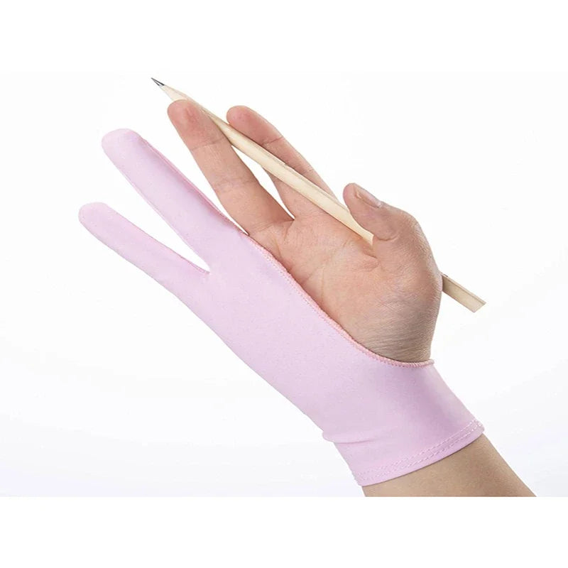 1/2 Layers Art 2 Finger Anti-mistouch Painting Sketch Gloves Screen Touch Glove Artist Drawing Glove Drawing Tools for Artist