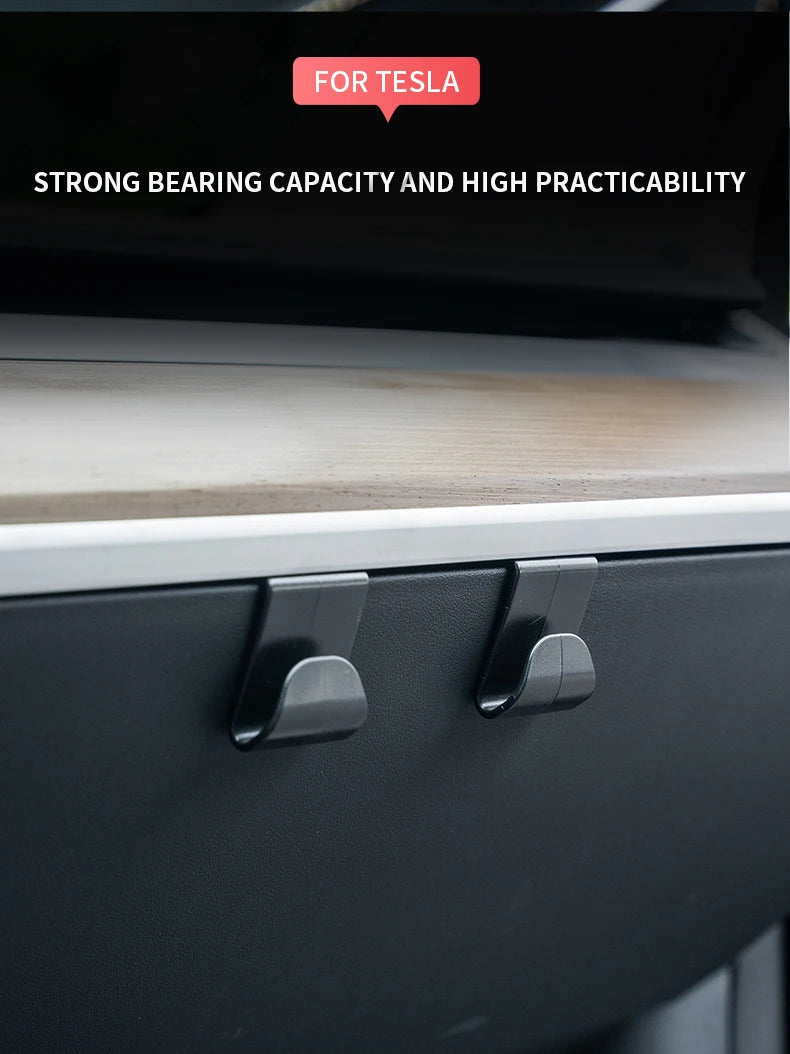 Glove Box Hook for Tesla Model 3 Y Umbrella Handbag Shopping Bag Hooks Storage Stowing Tidying Car Accessories Modely 2PCS ABS