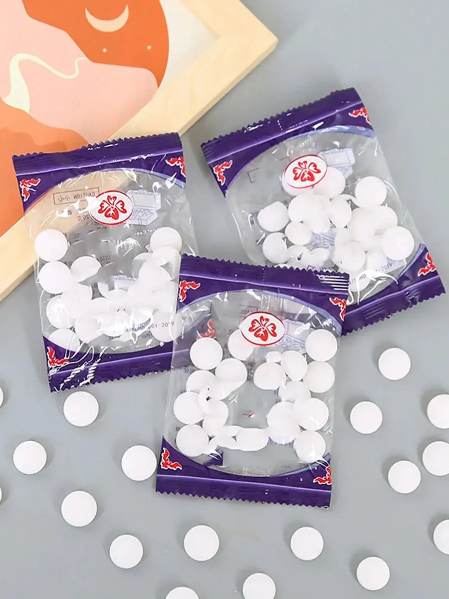 Natural Camphor Ball Wardrobe Shoe Odor Removal Insect-resistant Moth-proof Wardrobe Mildew Mothproof Dropship Pills Mothbal
