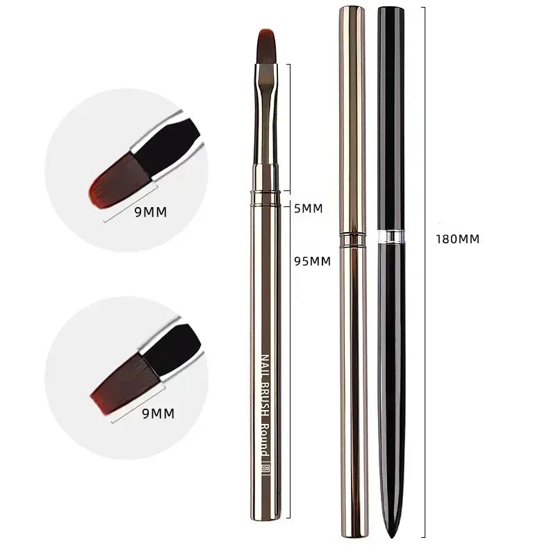 1/2pcs Professionnel Brushes Tools Nail Glue Phototherapy Pen UV Gel Brush Pen Acrylic Nail Art Painting Drawing Brush Manicure