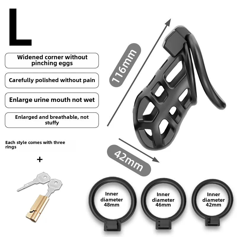 Male Chastity Dragon Lock Device Comfortable To Wear Bird Cage Ring Male SM Penis Bondage Cage Penis Training Toy Adult Product