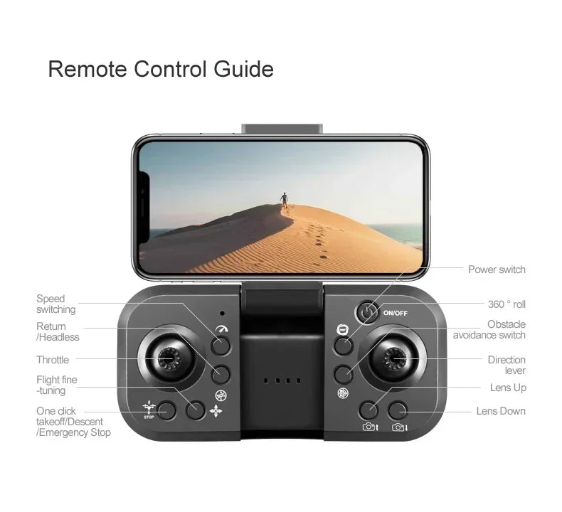 M1S Drone 8K Professional Triple Camera Obstacle Avoidance Aerial Foldable RC Quadcopter Drone Brushless Motor