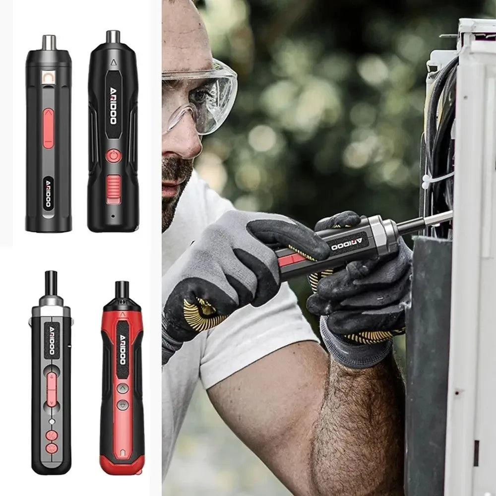 Ergonomic Electric Screwdriver Portable USB Charging Wireless Power Drill Pen Shaped Handyman Tool for Easy Holding