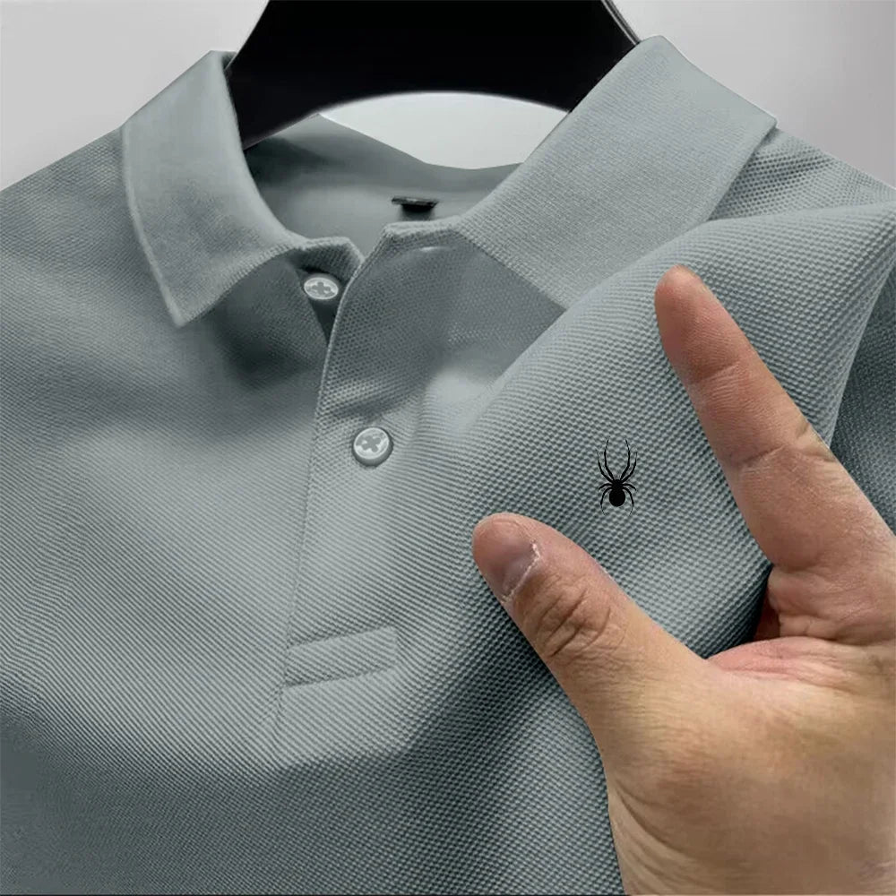 2026 Hot Sale Men's Summer Casual Breathable Comfortable Polo Shirt Men's Solid Color High Quality Short Sleeve T-Shirt 