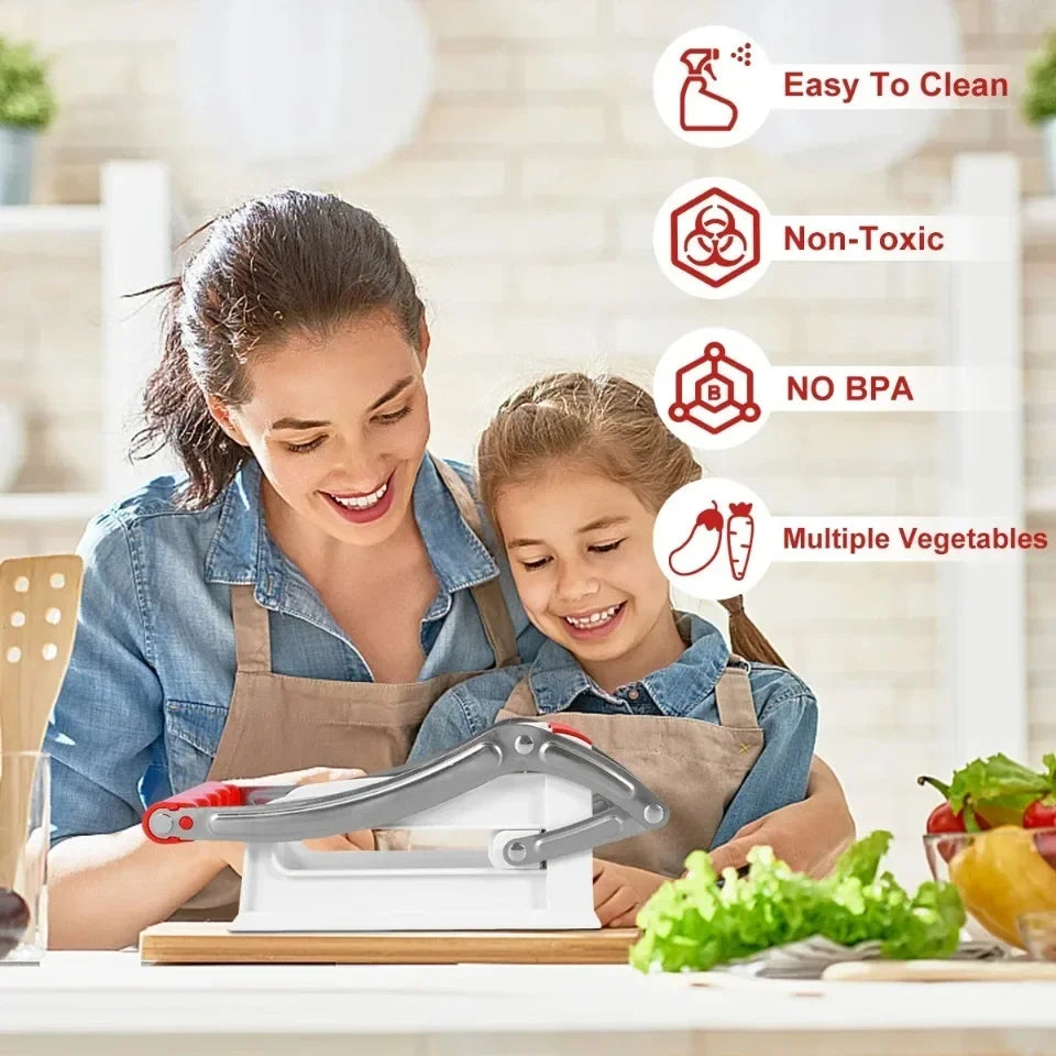 Potato Slicer Machine Home Press Type Slitter Small-scale Portable Kitchen Tool Hand Movement Carrot Slicing Gadget Simple Tool