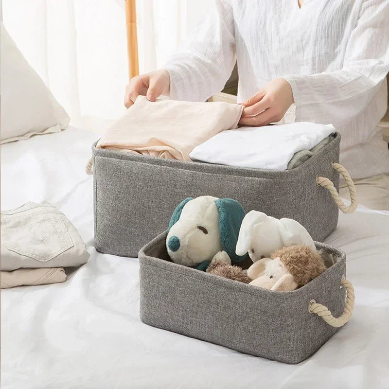 Sundries Storage Basket Cabinet Storage Box Laundry Basket for Toys Clothes Socks Book Organizer Multi-functional Storage Tool