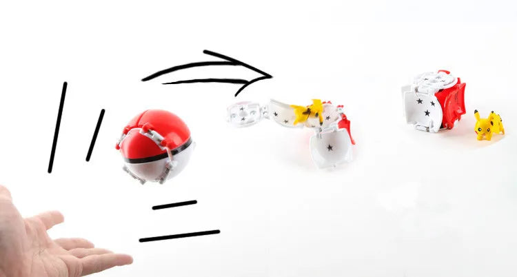 Pokemon Ball Pokeball Anime Figure Pikachu Charizard Squirtle Pocket Monster Elf Ball Toy Action Model Doll Toy Children Gift