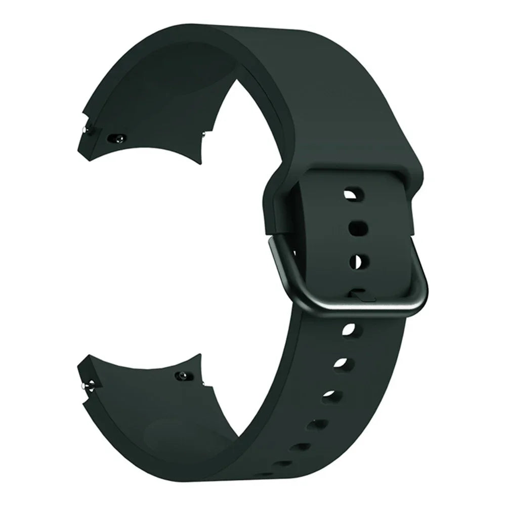 Original Silicone Band for Samsung Galaxy Watch 7 6 5 4 40mm/44mm 5Pro No Gap Bracelet Galaxy Watch 6/4 Classic 46mm 47mm Strap