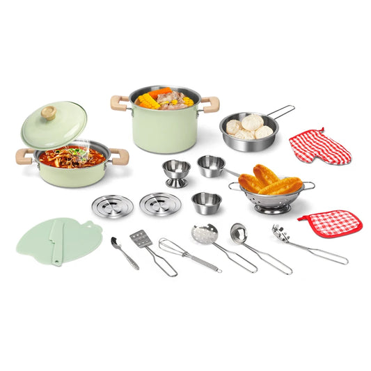 Kitchen Toys Groceries Play Kitchen Kids Set For Kids Jogo De Panela Mini Children's Cooking Kit with Food Cookware Gift