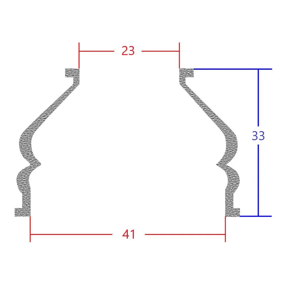 2Pcs Universal Tie Rod End And Ball Joint Dust Silicone Boots Cover 2288 23*33*41MM Clip-On Black Ball Joints Accessories