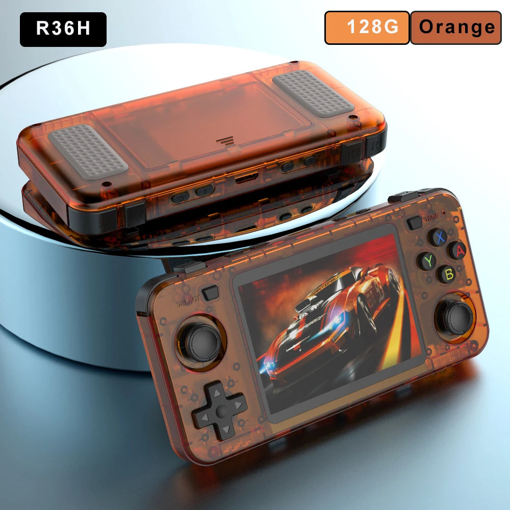 R36H Retro Handheld Video Game Console 3.5 Inch IPS Screen 10000+ Games ARKOS Emulator for PS1/PSP/DC/N64/SS