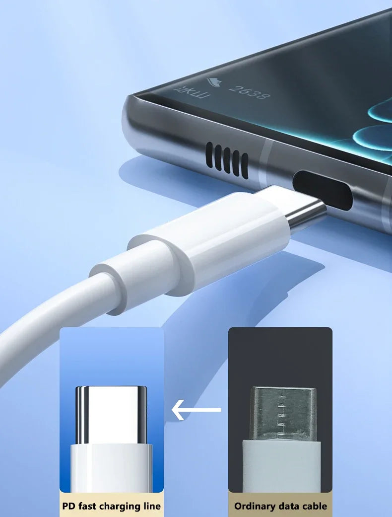 PD 100W  USB C to USB Type C Cable Fast Charge Data Cable For Huawei Samsung Xiaomi Macbook iPad Data Line Type C To Type C
