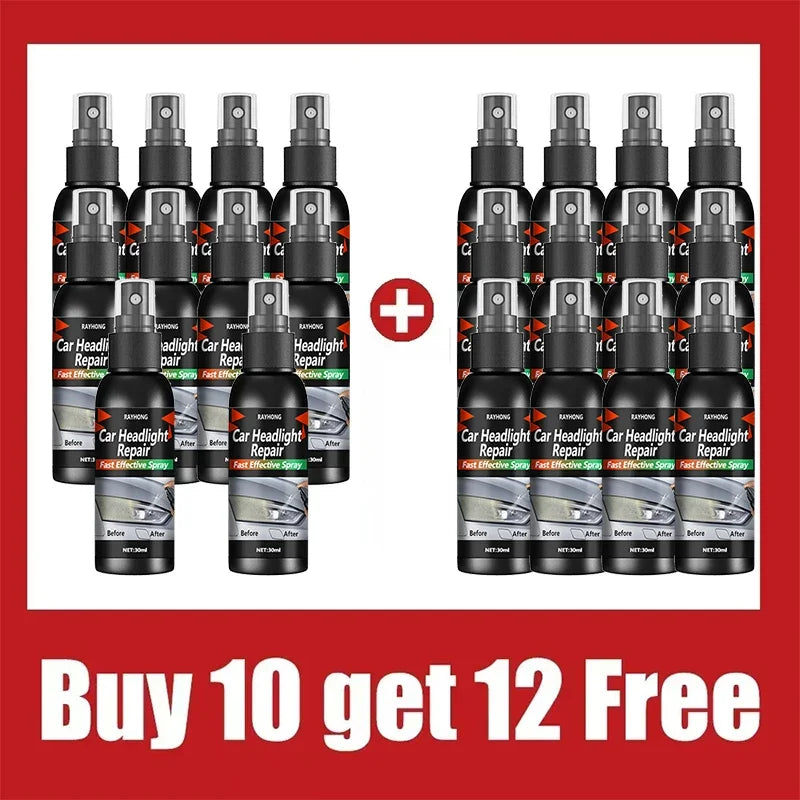 Car Headlight Restoration Polishing Kits Headlamp Scratch Remover Repair Cleaning Paste Remove Oxidation Headlight Polish Liquid