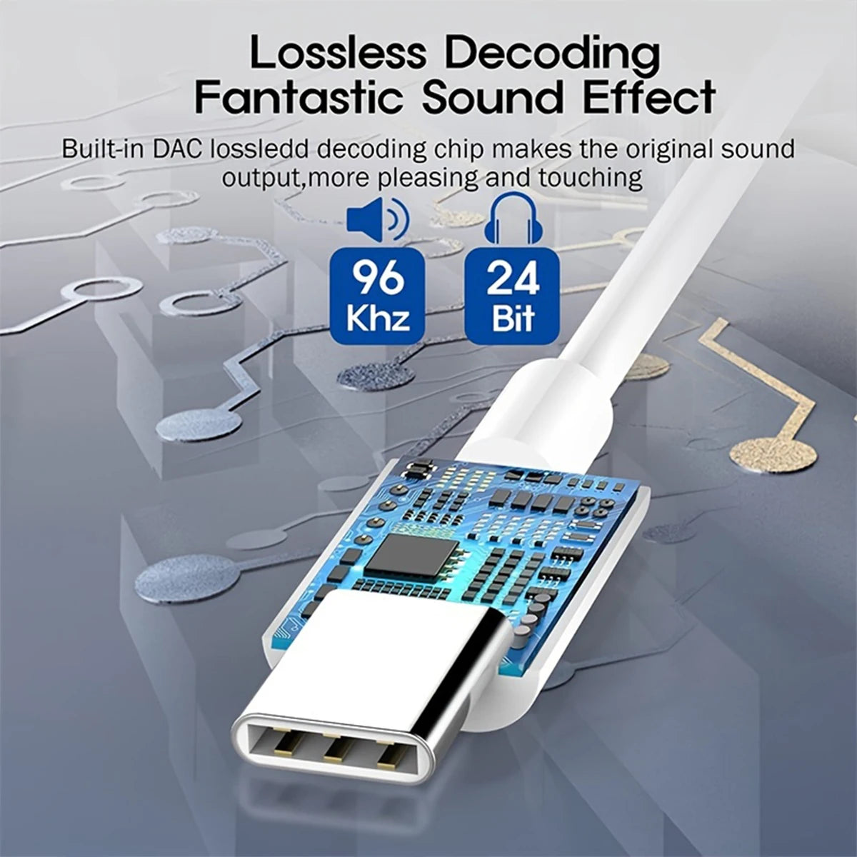 1-2Pcs Type C To 3.5 mm Aux Adapter Jack Audio Cable for Huawei Xiaomi Redmi POCO Sumsang Aux Cable for iPhone 16 15 Serives