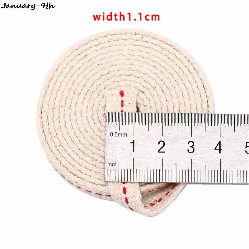 1Meter Kerosene Lamp Wick Braided Cotton Flat Oil For