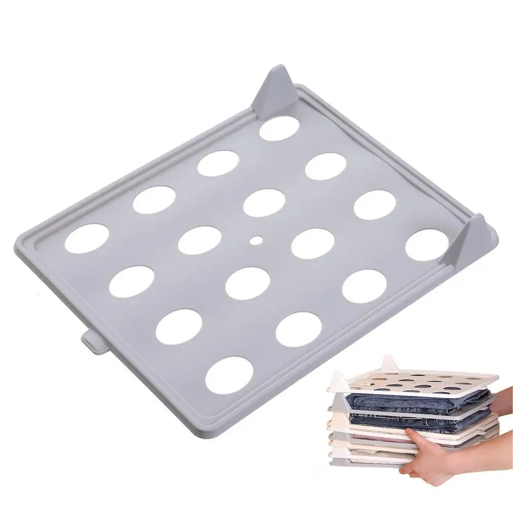 Stackable Shirt Organizer Boards Foldable Clothes Storage Space Saving Wardrobe Drawer Organizer for T Shirt Sweaters Closet Use