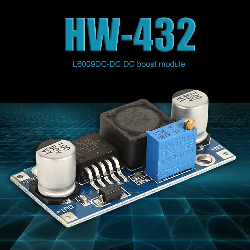 1-10PCS XL6009 4A Boost Converter Step Up Adjustable 15W 5-32V to 5-50V DC-DC Power Supply Module LM2577 Step-up Module