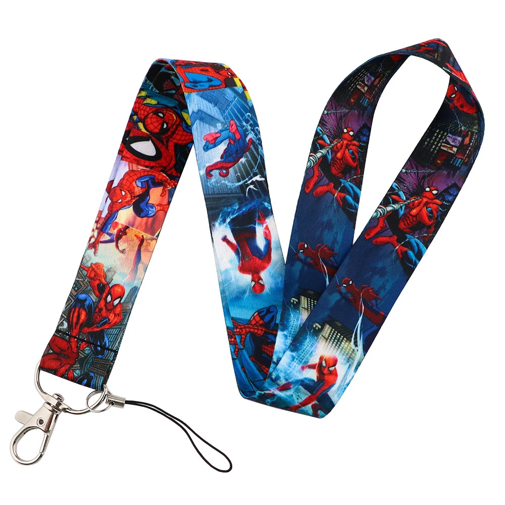 KKZ004 Mickey&Minnie Stitch Lanyard For Keys Keychain Badge Holder ID Credit Card Pass Hang Rope Lariat Phone Charm Gift