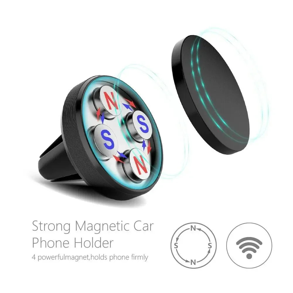 Magnetic Phone Holder in Car GPS Air Vent Mount Magnet Stand Car Mobile Phone Holder Car Accessories Interior Car Magnet Sticker