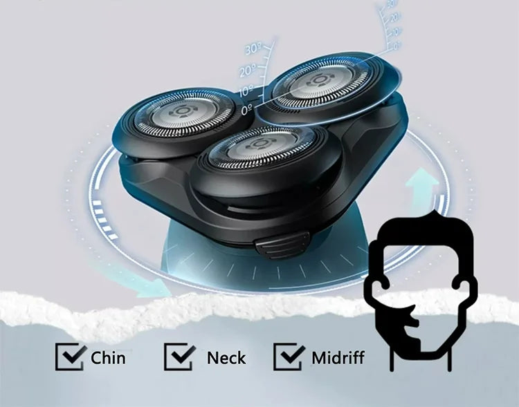 PHILIPS S5366 Electric Shaver IPX7 Full-body Wash Men's Grooming Comfort Shaving Flash Charge Beard Razor with Sideburns Trimmer