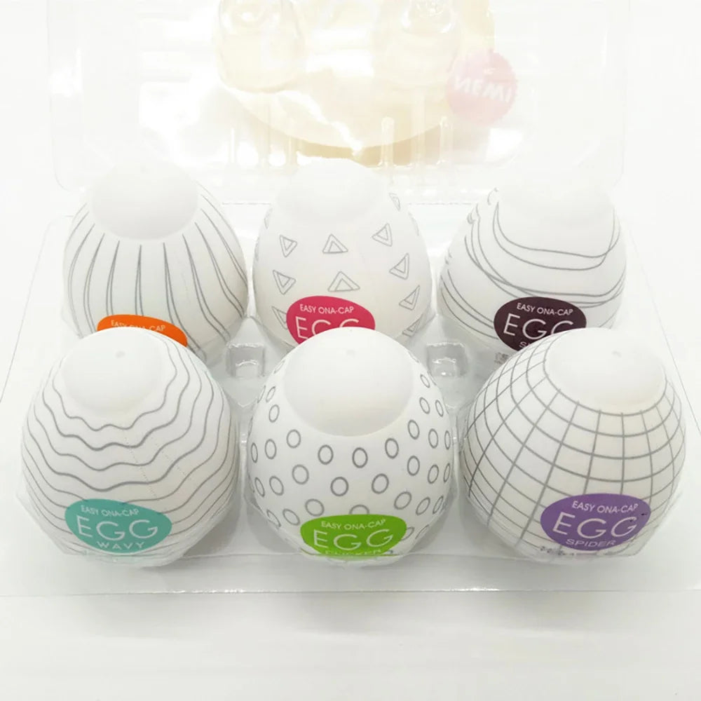 Male Masturbation Eggs Mini Penis Massager Blowjob Ghost Stimulating Stretchable Sex Portable Silicone Masturbator Toys for Men