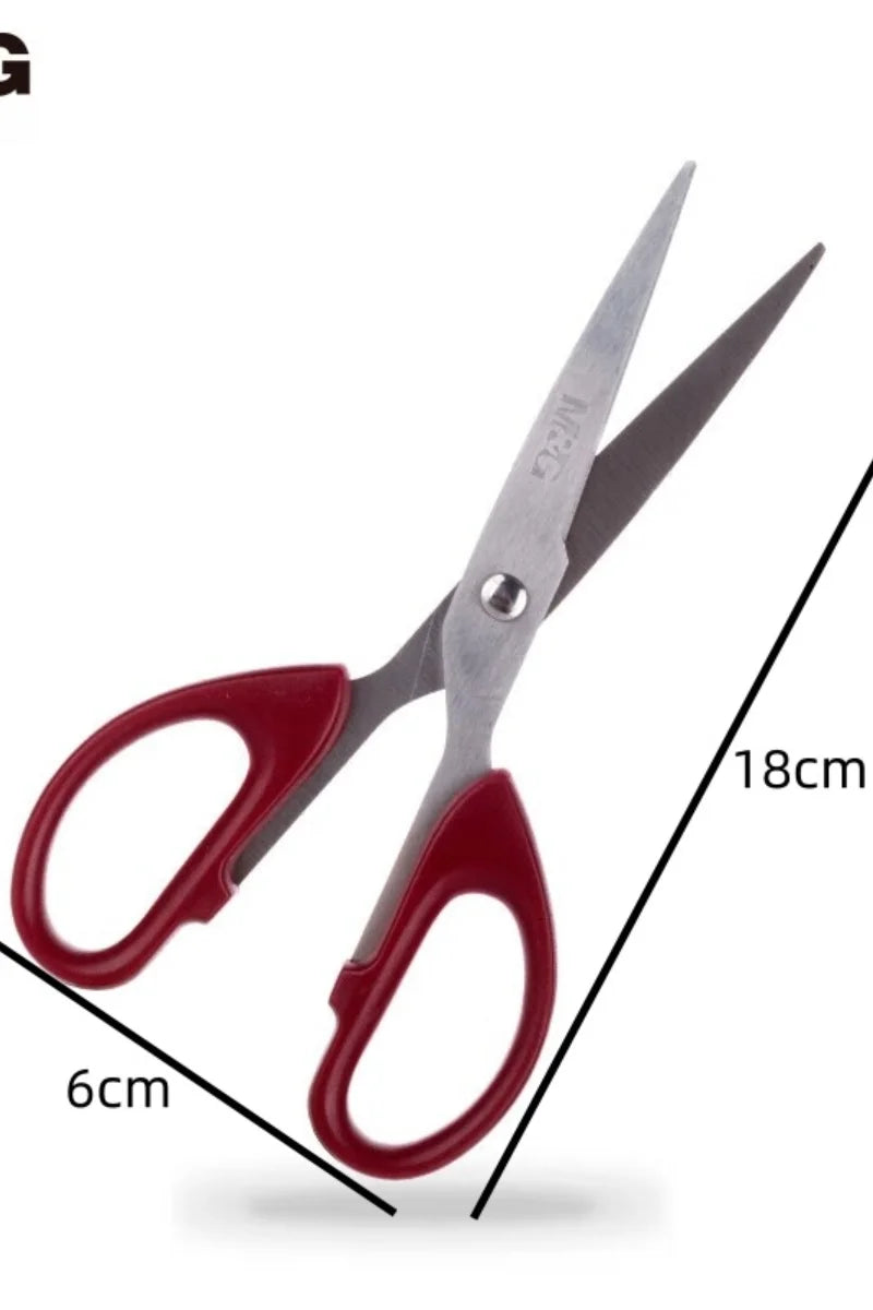 M&G 160mm Red Scissor Office Household Life Scissors Medium Handmade Paper Scissors Office Supplies 1 Piece