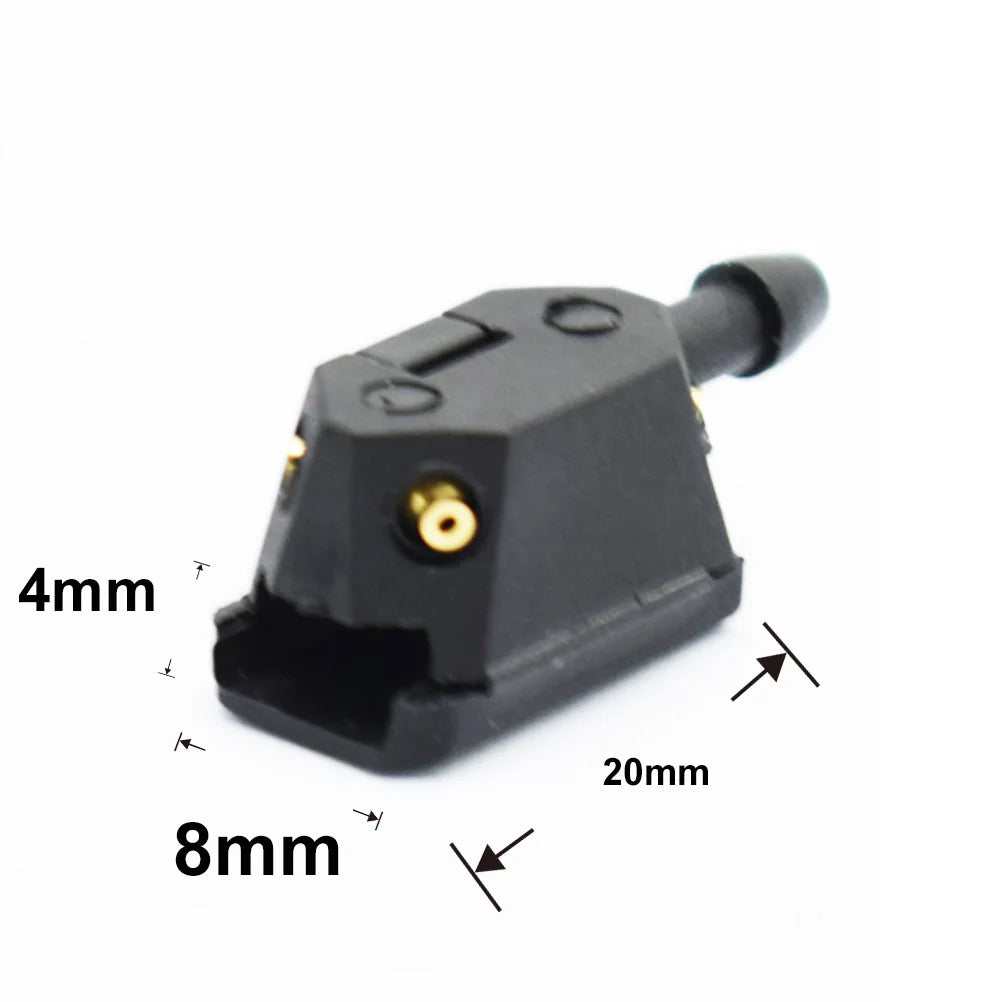 APKTNKA 2Pcs Universal Car Windscreen Washer Wiper Blade Water Spray Jets Nozzles Mounted Onto 8mm 9mm Arm Adjusted 4Way Upgrade