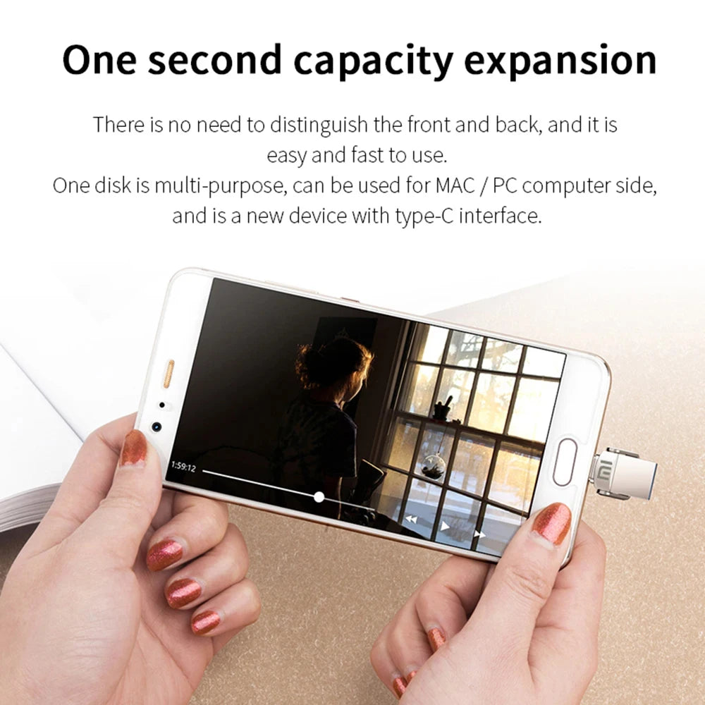 Xiaomi USB 2TB OTG Metal USB 3.0 Pen Drive Key 2TB 1TB Type C High Speed Pendrive Mini Flash Drive Memory Stick Waterproof ps4