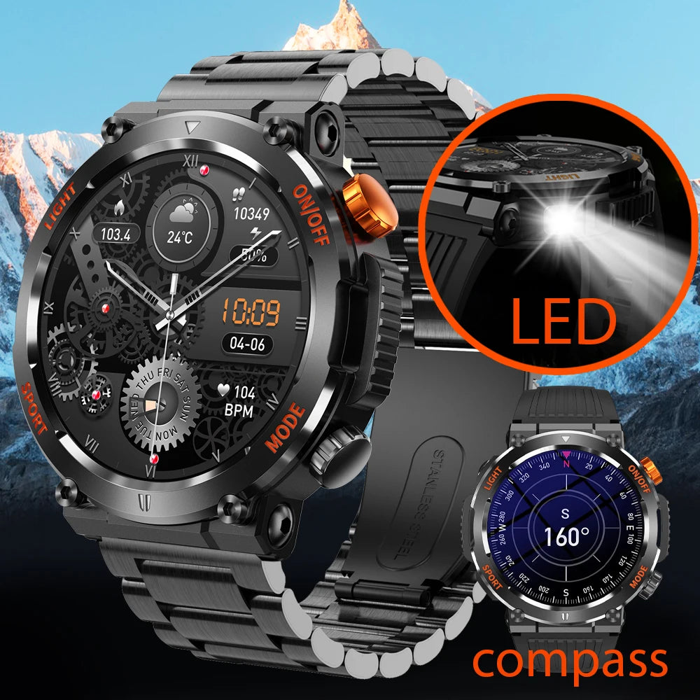 2024 New Compass Watch For Men Smart Watch Sports Fitness Watch IP67 W