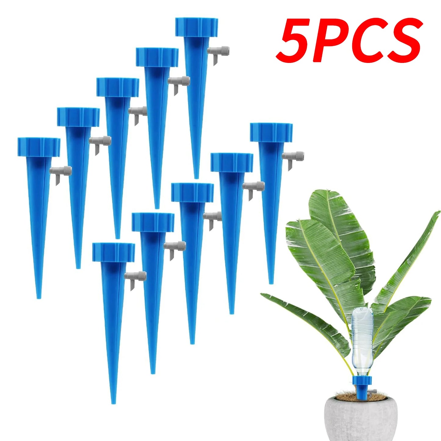 10Pcs/5pcs Self-Watering Kits Automatic Waterers Drip Irrigation Indoor Plant Watering Device Plant Garden Gadgets Creative